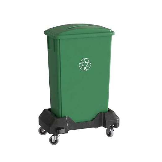 23 Gallon Green Recycle Slim Jim Trash Can by Krollen+Industrial