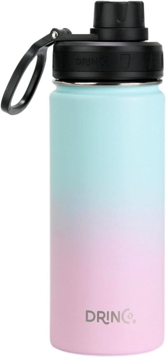 DRINCO Stainless Steel Water Bottle Spout Lid Vacuum Insulated Double Wall by Drinco