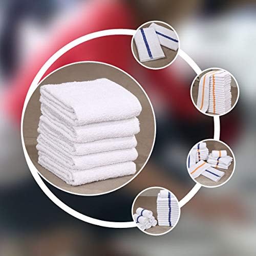 60 PC New Cotton Blend White Restaurant Bar Mops Kitchen Towels - Image 8