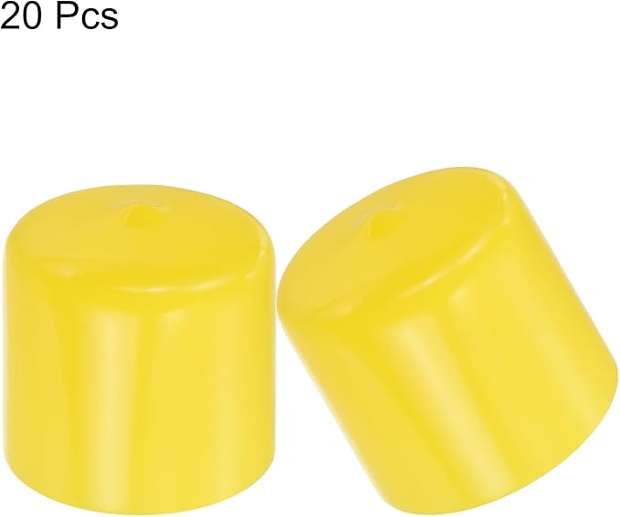 uxcell 20pcs Rubber End Caps 32mm ID Vinyl PVC Round Tube Bolt Cap Cover Screw - Image 2