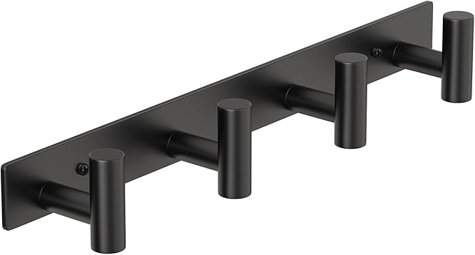 PMMASTO Coat Rack Wall Mounted, 4 "T Shaped Wall Hooks by PMMASTO
