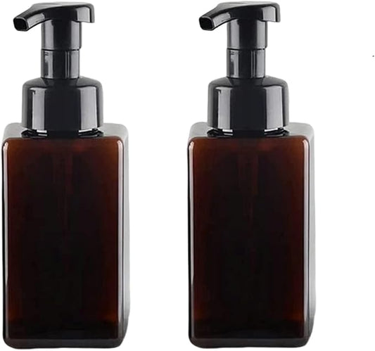 Foaming Soap Dispenser, 450ml Refillable Modern Square Pump Bottle by coldchill