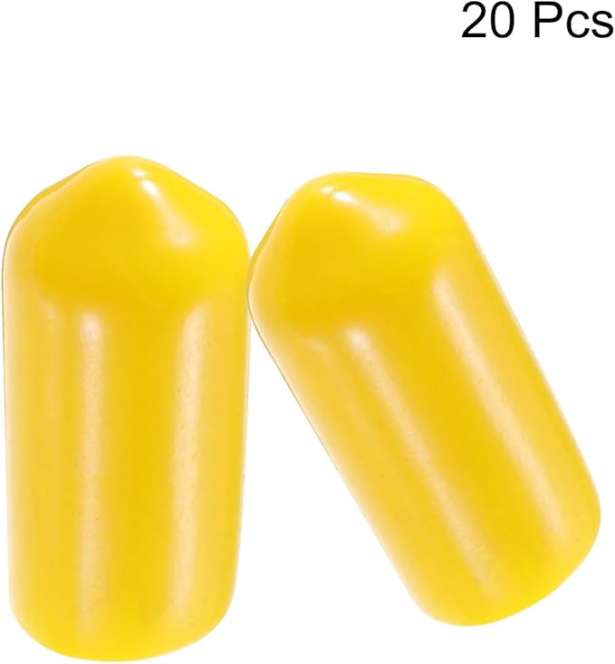 uxcell 20pcs Rubber End Caps 7mm ID Vinyl PVC Round Tube Bolt Cap Cover Screw - Image 2