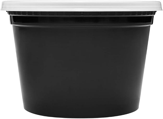 Karat [16oz - 240 ct Black PP Injection Molded Round Deli Containers - Image 6