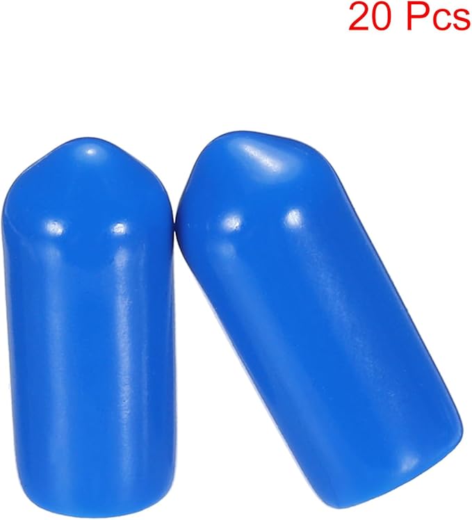 uxcell 20pcs Rubber End Caps 6.5mm ID Vinyl PVC Round Tube Bolt Cap Cover Screw - Image 2