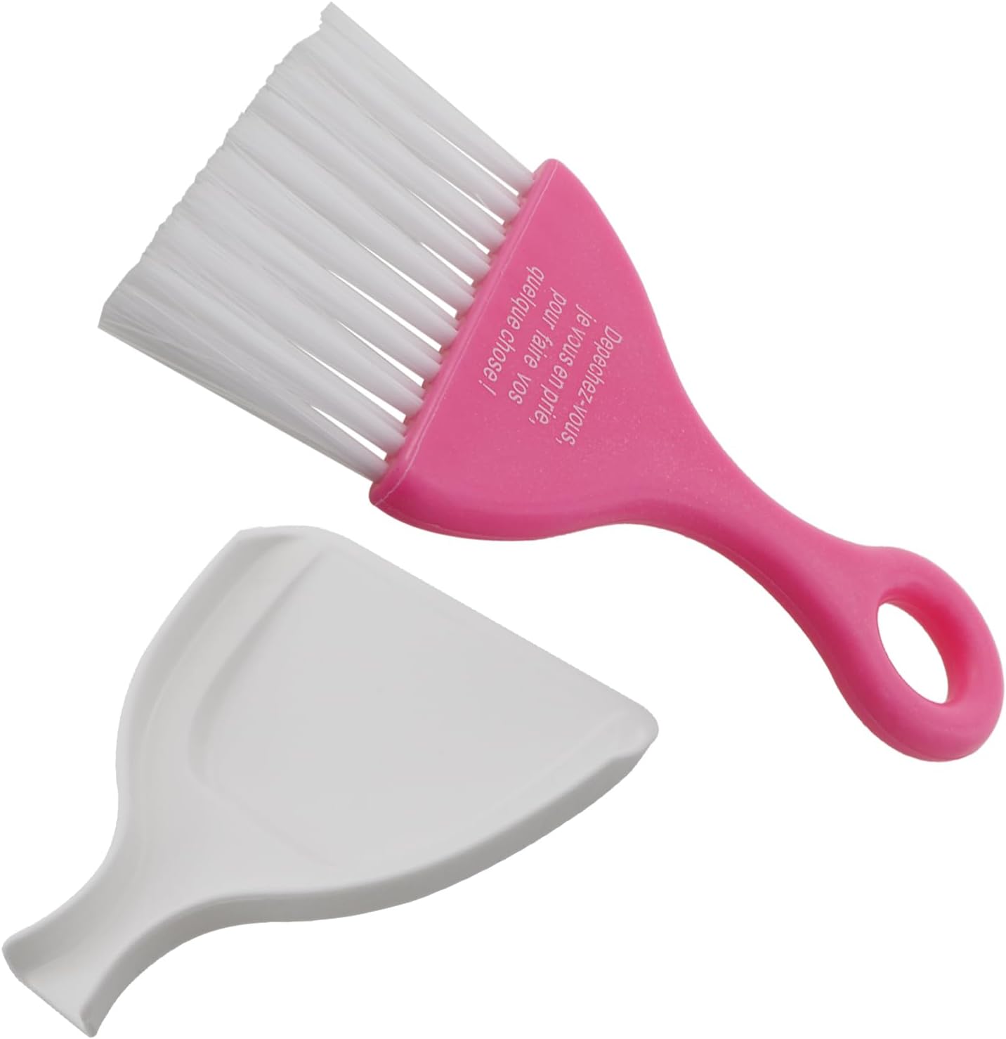 2PCS PP Plastic Small Broom and Dustpan Set Compact Desktop Sweeper Multifunctional Mini Cleaning Tool Suitable for Keyboards Car Interiors Worktops
