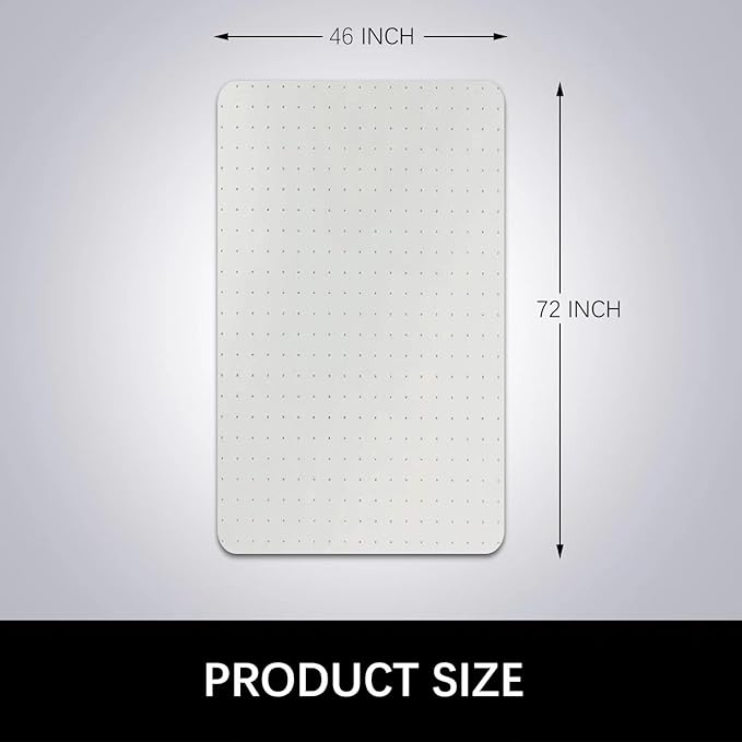 Kuyal Desk Chair Mat for Carpet, Office and Home, Easy Glide, Protects Floors - Image 6