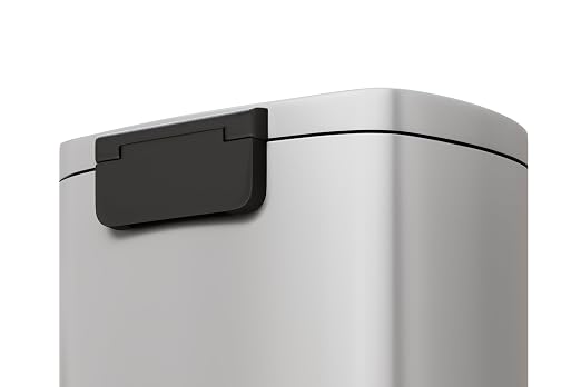 Garvee 13 Gal and 2.6 Gal Metal Trash Can Combo Set, Rustproof Garbage Can - Image 8