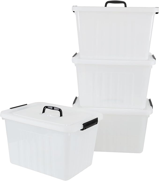 Zopnny 25 Quart Clear Storage Bin - Image 7