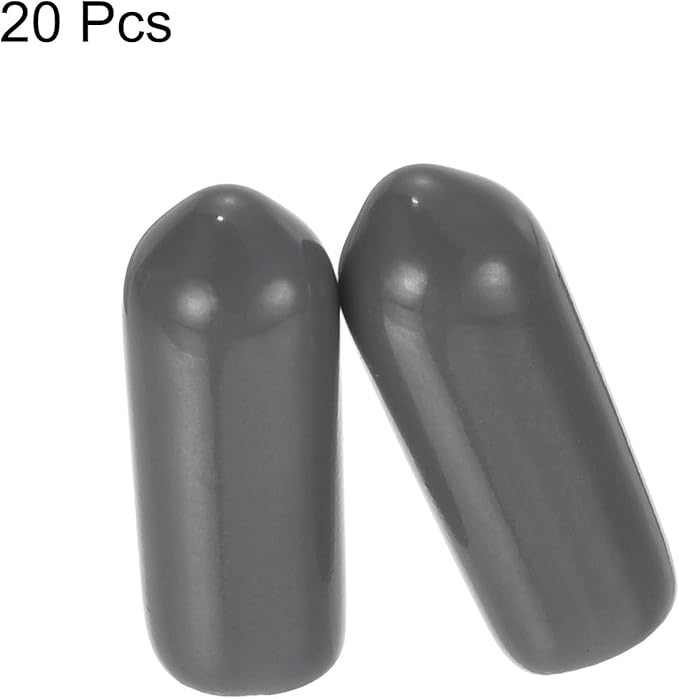 uxcell 20pcs Rubber End Caps 4mm ID Vinyl PVC Round Tube Bolt Cap Cover Screw - Image 2