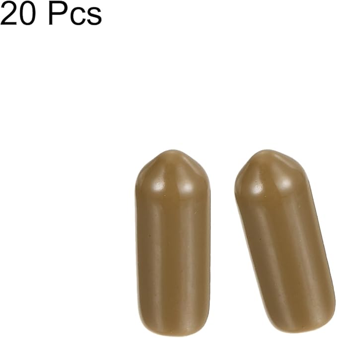 uxcell 20pcs Rubber End Caps 4.5mm ID Vinyl PVC Round Tube Bolt Cap Cover Screw - Image 2