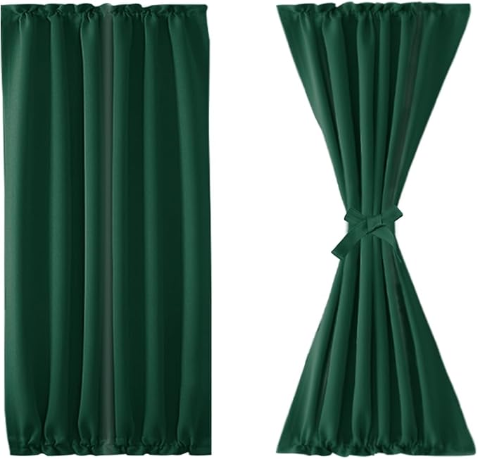 DWCN French Door Curtains – Rod Pocket Thermal Blackout Curtain - Image 7
