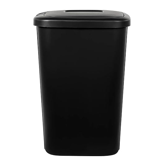 13.3 Gallon Trash Can, Plastic Touch Top Kitchen Trash Can - Image 2