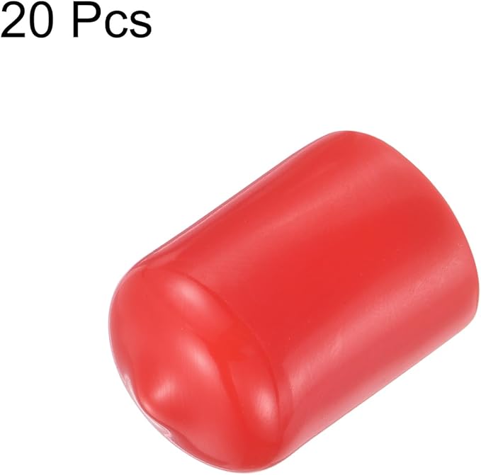 uxcell 20pcs Rubber End Caps 14.5mm ID Vinyl Round Tube Bolt Cap Cover Thread - Image 2