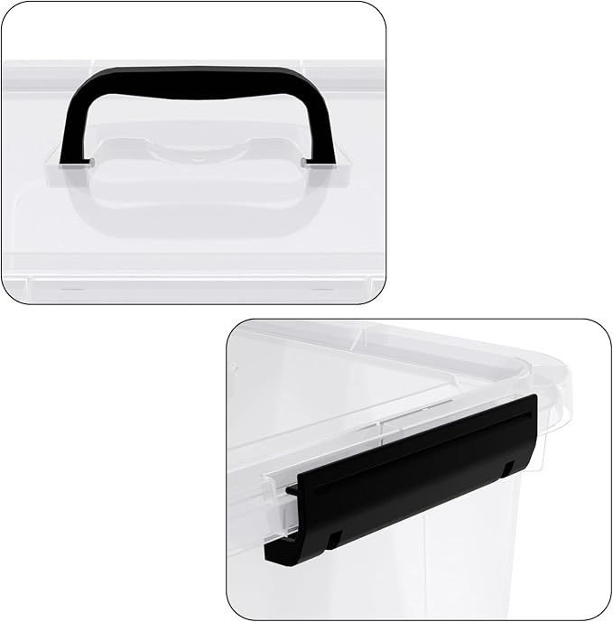 10.5 L Clear Latch Storage Bin - Image 3