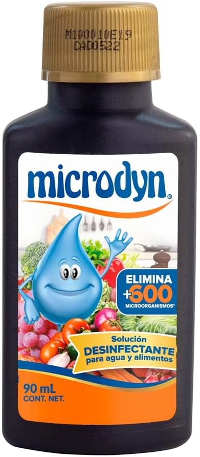 microdyn Desinfecante para agua y alimentos Plata 90ml | Iodine-free, no-rinse formula