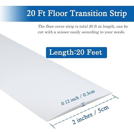 Floor Transition Strip Self Adhesive Floor Cover Strips Laminate 2" Wide Vinyl - Image 6