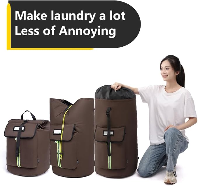 laundry bag backpack, extra-large heavy duty laundry bags, laundry backpack - Image 9
