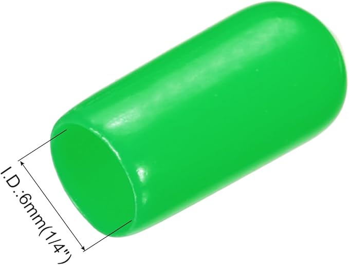 uxcell 20pcs Rubber End Caps 6mm ID Vinyl PVC Round Tube Bolt Cap Cover Screw - Image 3