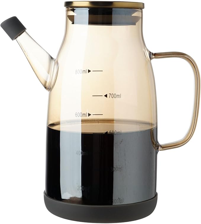 Large Glass Oil Dispenser Bottle by cosetoor