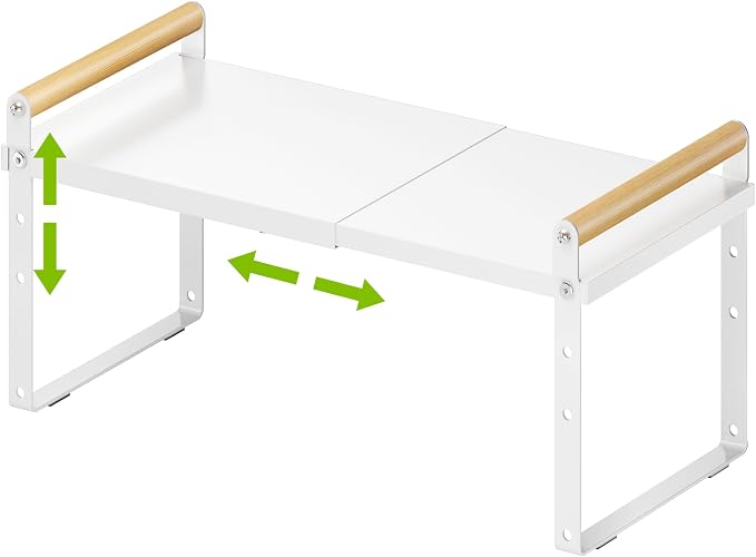 DOLALIKE Expandable kitchen Countertop Organizer, Stackable Cabinet Shelf by DOLALIKE