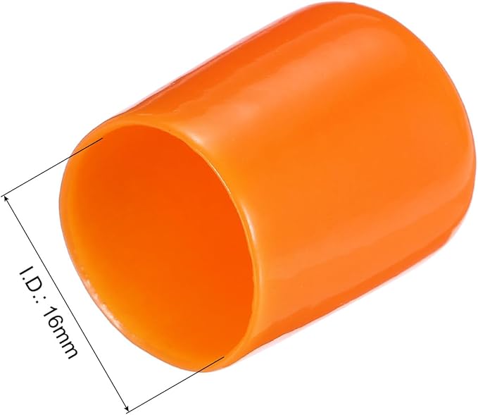 uxcell 20pcs Rubber End Caps 16mm ID Vinyl PVC Round Tube Bolt Cap Cover Screw - Image 3