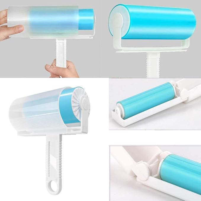 Travel Lint Roller 3 Pack, Washable Lint Roller Reusable Compact Pet Hair - Image 7