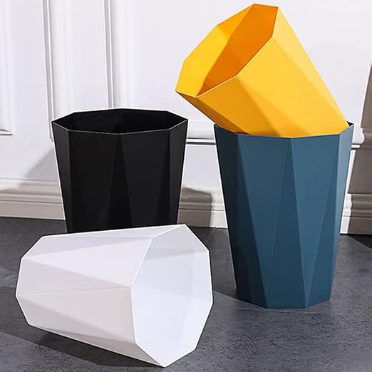 Trash Can Plastic Waste Basket 2.6 Gallon Garbage Can - Image 7