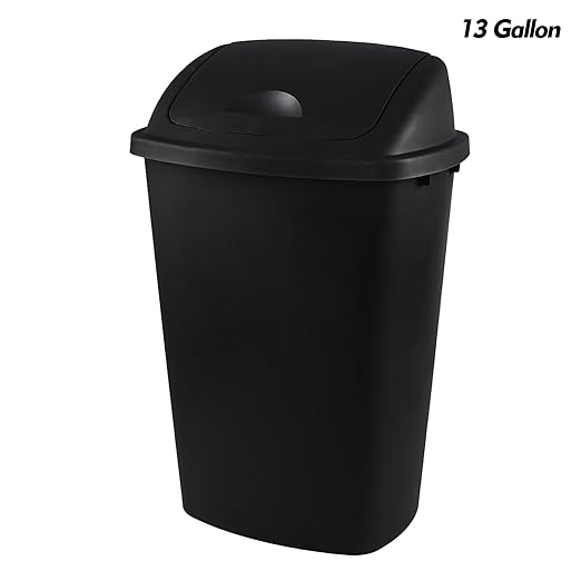 13 Gallon Plastic Trash Can - Image 7