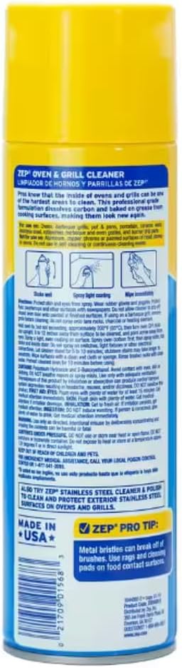 Zep Commercial Grill And Oven Cleaner