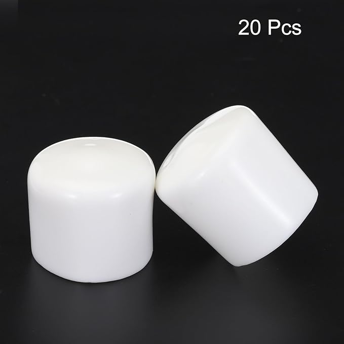 uxcell 20pcs Rubber End Caps 32mm ID Vinyl Round Tube Bolt Cap Cover Screw - Image 2