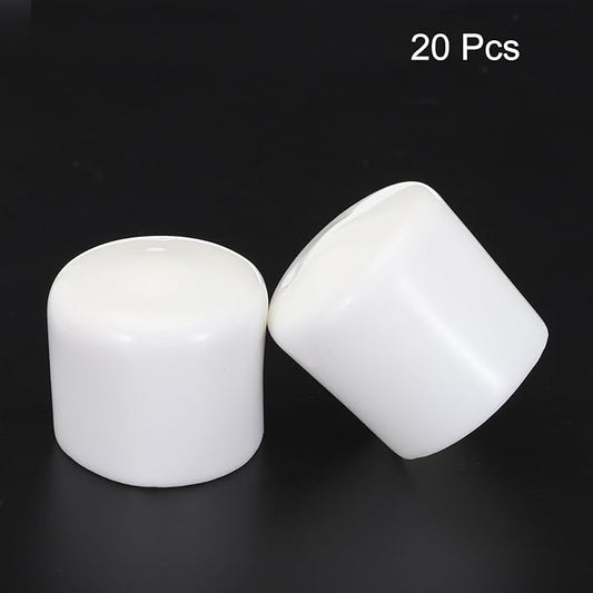 uxcell 20pcs Rubber End Caps 35mm ID Vinyl Round Tube Bolt Cap Cover Screw - Image 2