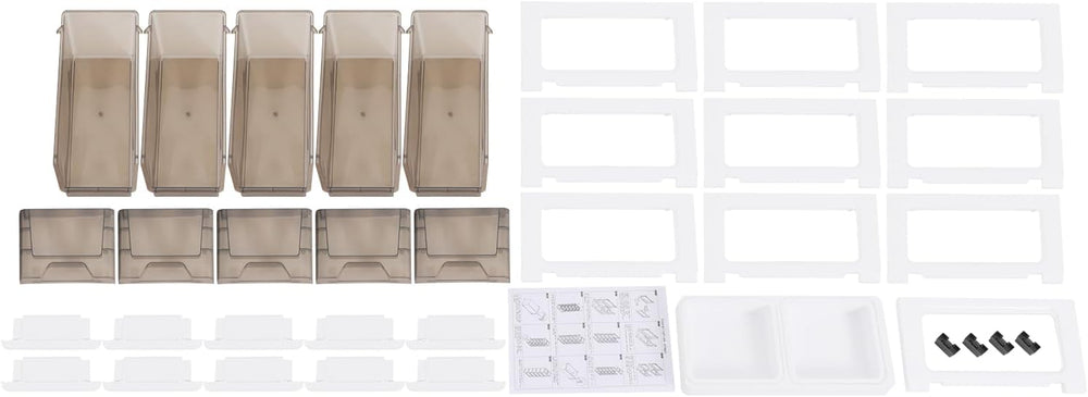 5 Drawers Storage Cabinet, Floor Standing Cabinet with Top Notch Storage Spac...