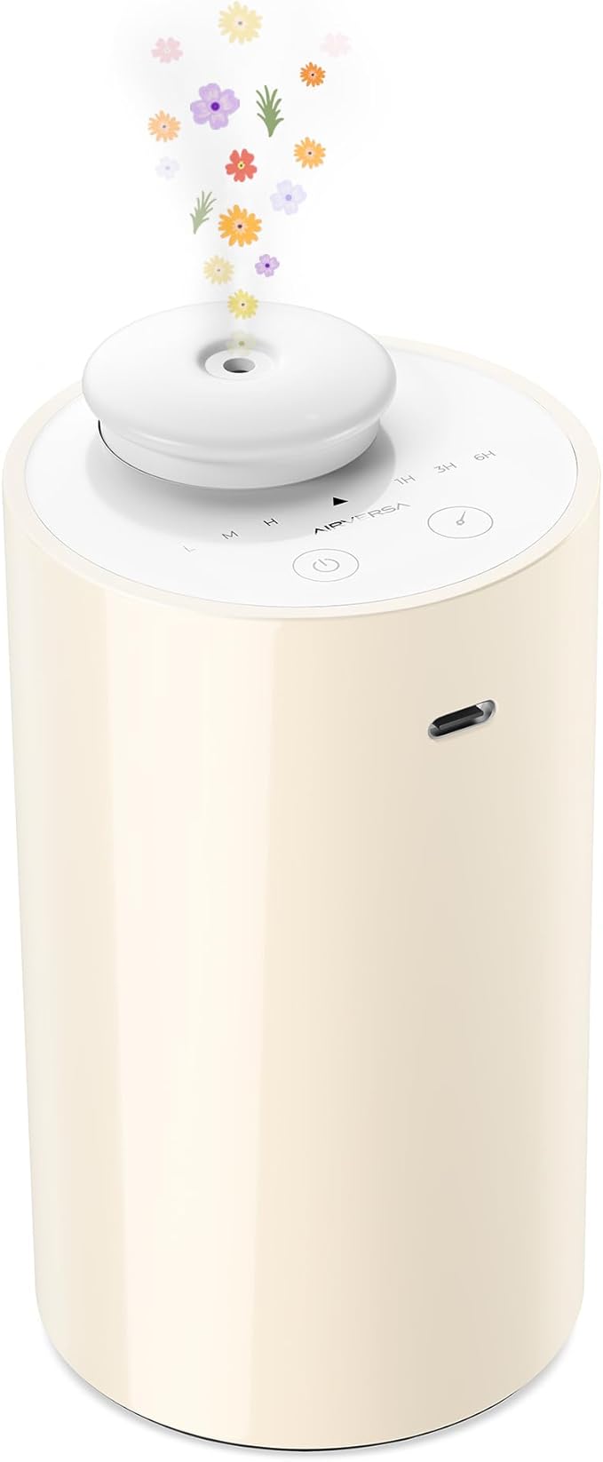 Airversa Waterless Diffuser for Essential Oil, Battery Operated Nebulizer by Airversa