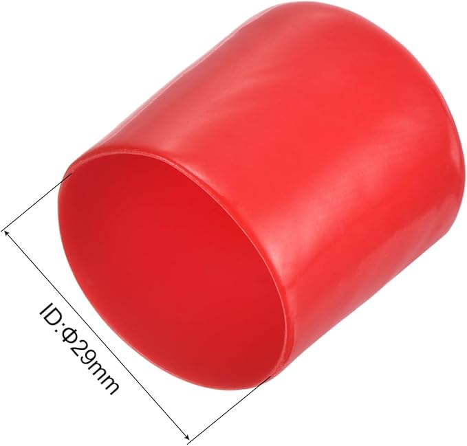 uxcell 20pcs Rubber End Caps 29mm ID Vinyl Round Tube Bolt Cap Cover Thread - Image 3