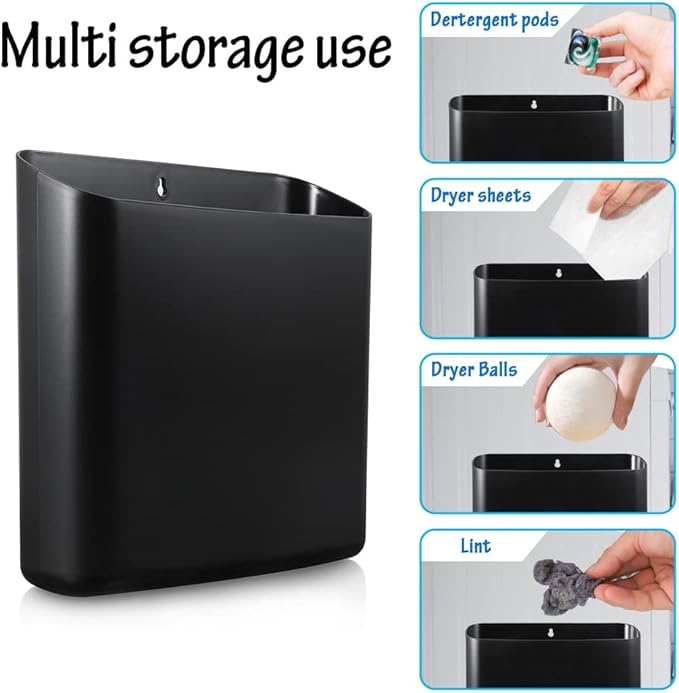 Picowe Magnetic Laundry Storage, Large Lint Holder Bin - Image 5