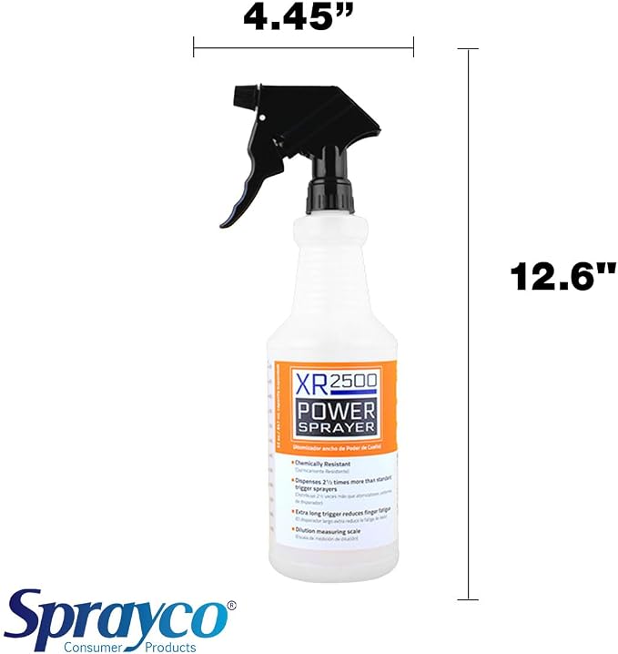 Sprayco 32oz Chemical Resistant Spray Bottle – Adjustable Nozzle, Built-in - Image 6