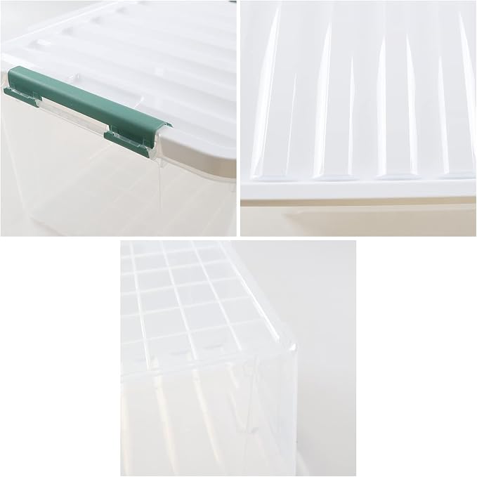 35 L Clear Large Storage Box, Plastic Storage Bins - Image 3