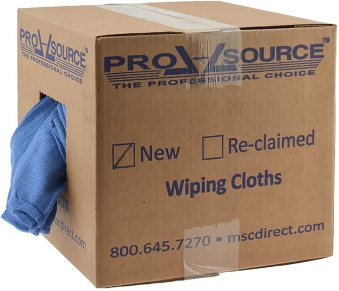PRO SOURCE 10 Lb Box Virgin Surgical Lint-Free Blue Cotton Huck Towels: 16" x - Image 4