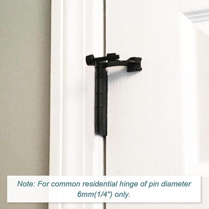 20 Pack Hinge Pin Black Door Stopper, Adjustable Heavy Duty Hinge Pin Door Stop - Image 6