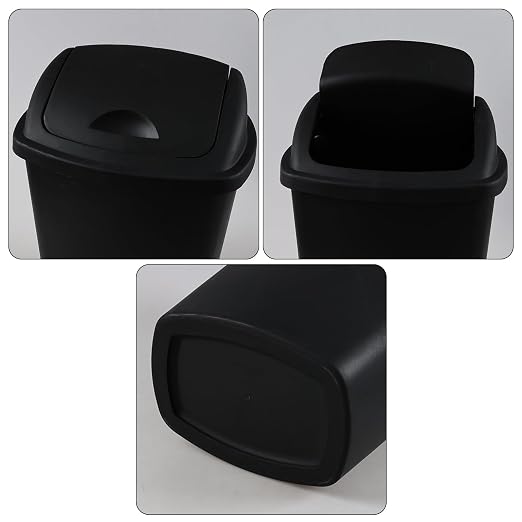 4 Pack 8 Gallon Medium Trash Can - Image 3