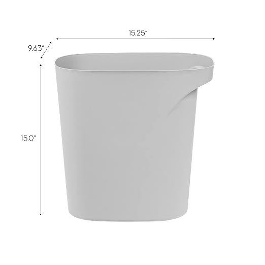IRIS USA Small Trash Can Wastebasket - Image 2