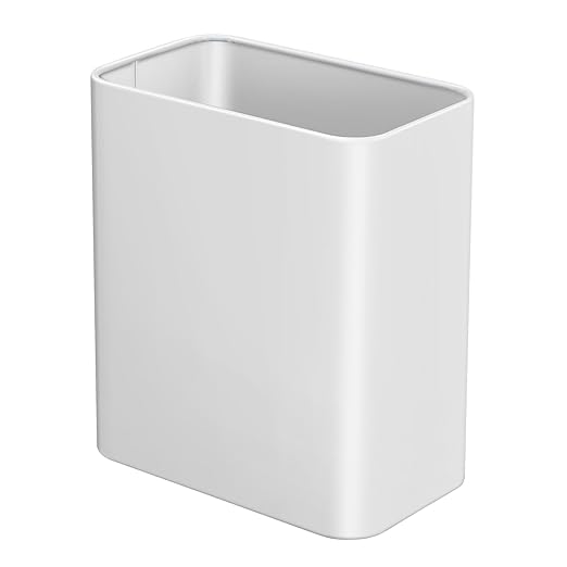 TIPGO Small Metal Trash Can, 2.1 Gallon Slim Trash Can by TIPGO