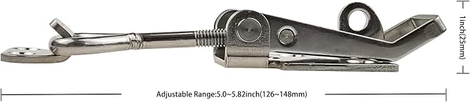 Adjustable Latch Buckle Cabinet Boxes Lever Handle Toggle Catch Latch Lock - Image 3