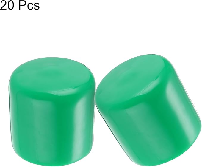 uxcell 20pcs Rubber End Caps 32mm ID Vinyl PVC Round Tube Bolt Cap Cover Screw - Image 2