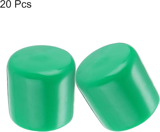 uxcell 20pcs Rubber End Caps 33mm ID Vinyl PVC Round Tube Bolt Cap Cover Screw - Image 2