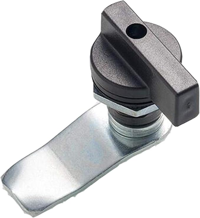 WJSKDQ 2PCS Thumb Operated Offset Thumb Cam Lock Black Cam Lock - Image 2
