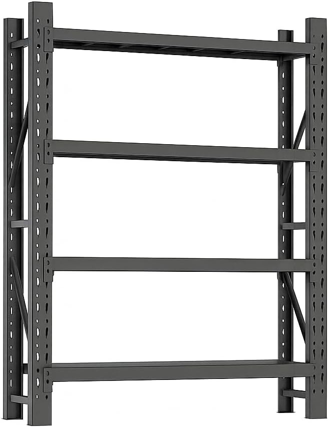 Storage Shelves Heavy Duty, Metal Garage Shelving Units, 4 Tier Storage Rack by Unknown