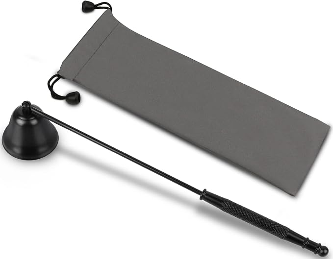 Candle Snuffer Black, Elegant Candle Extinguisher Snuffer Accessory by GOSGOONE
