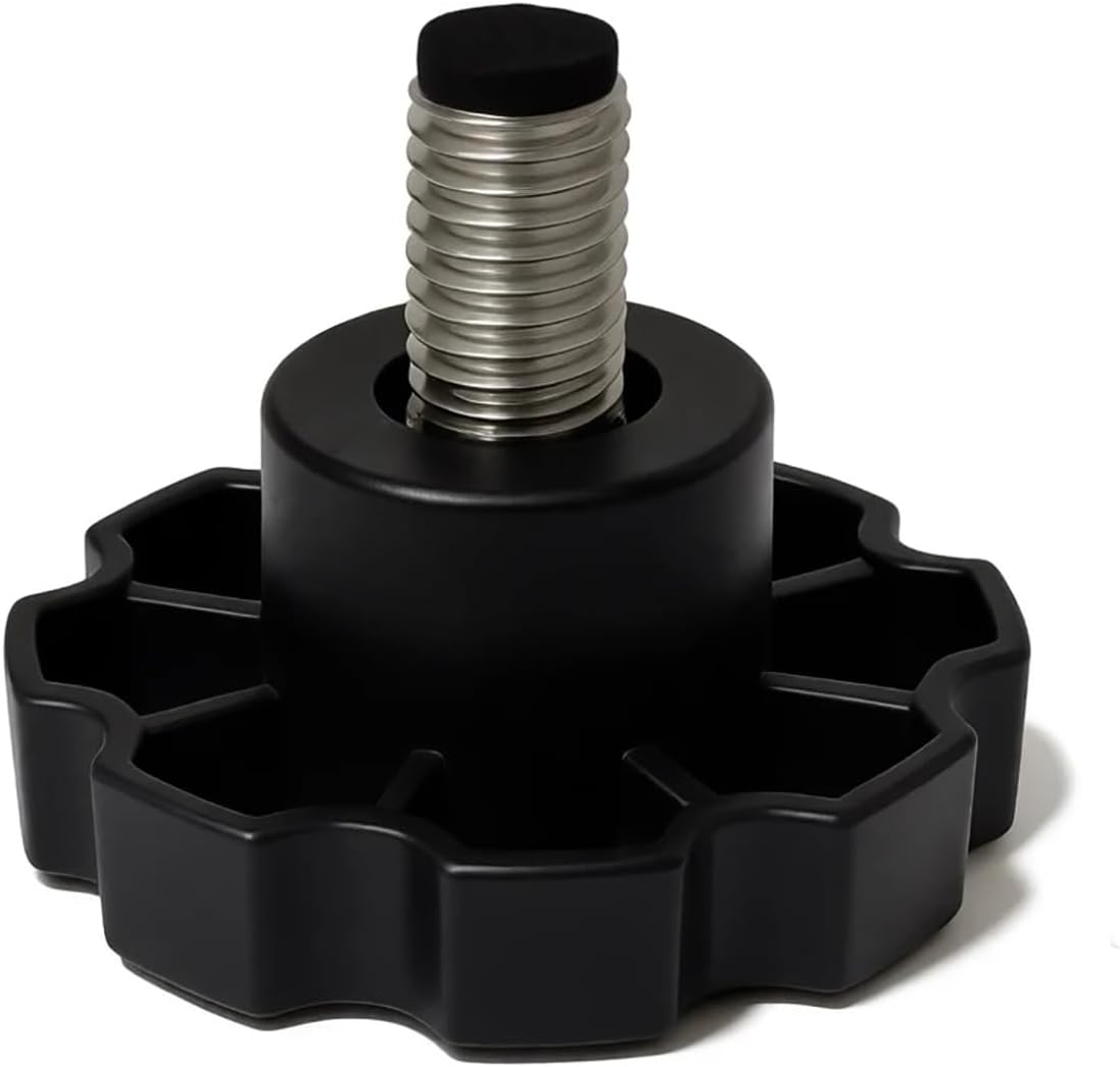 2Pcs Truck Bed Ladder Feet Upright Mounting Adjuster Hand Knobs 1/2"-13 Compatible with TracRac SR G2 UtilityRac Overhead Sliding Racks Modular Sliders